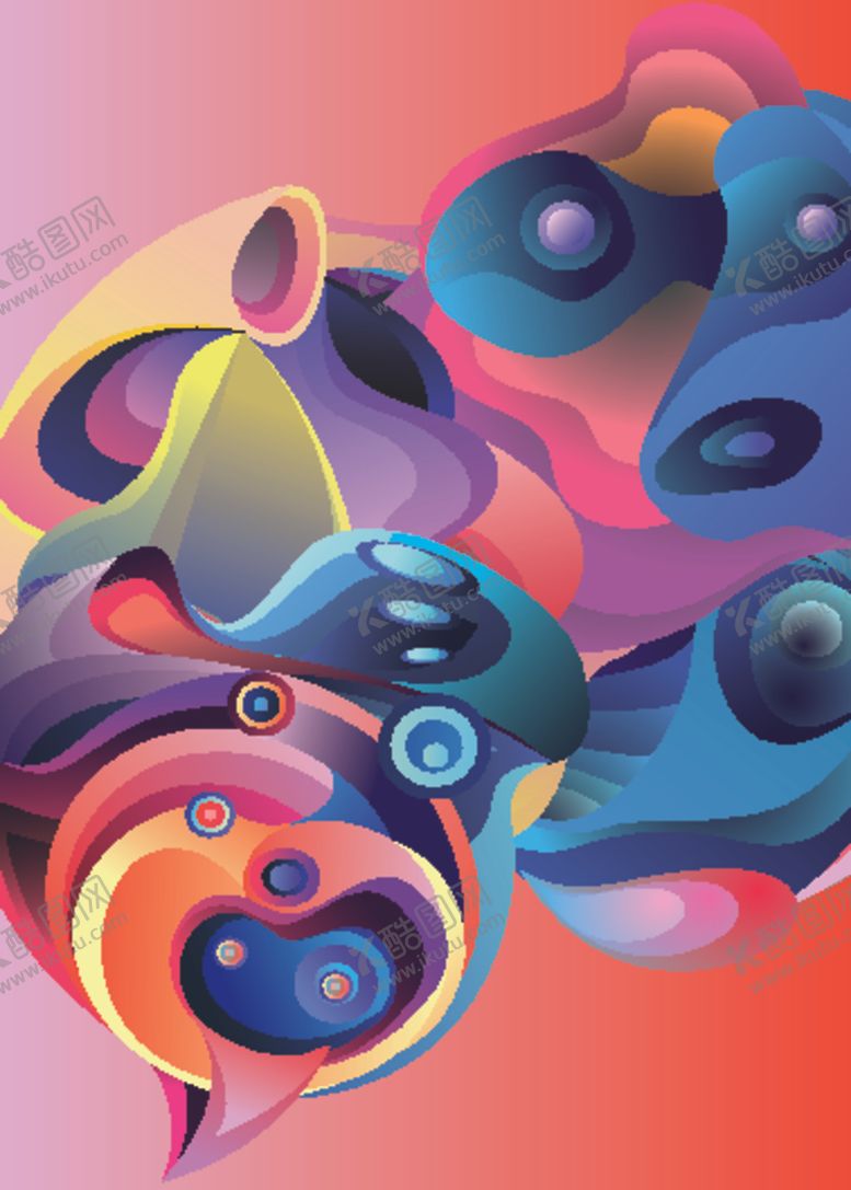 编号：63602409241952116749【酷图网】源文件下载-抽象炫彩液态图案