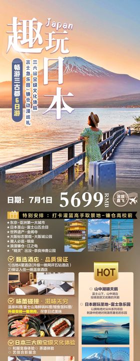 日本和风双古都旅游海报