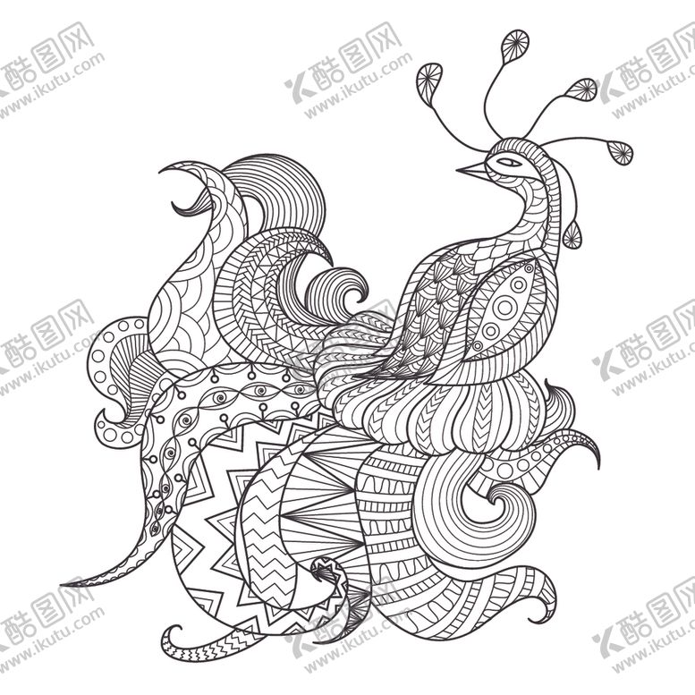 编号：77221906171306112371【酷图网】源文件下载-线条花纹图案设计