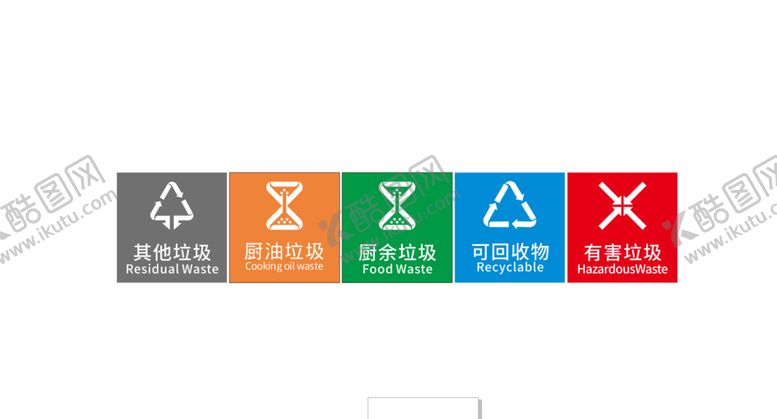 编号：16677010181826128696【酷图网】源文件下载-垃圾标识