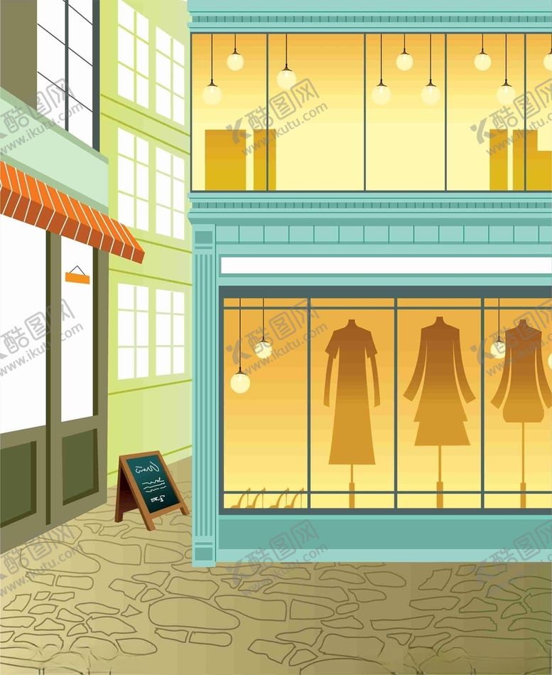 编号：98911201191120133478【酷图网】源文件下载-服装店
