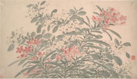 明代陈淳花卉花草绘画