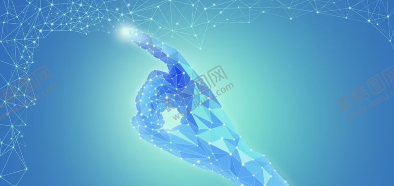 编号：67618909211236361208【酷图网】源文件下载-科技智能手指线条未来连接背景