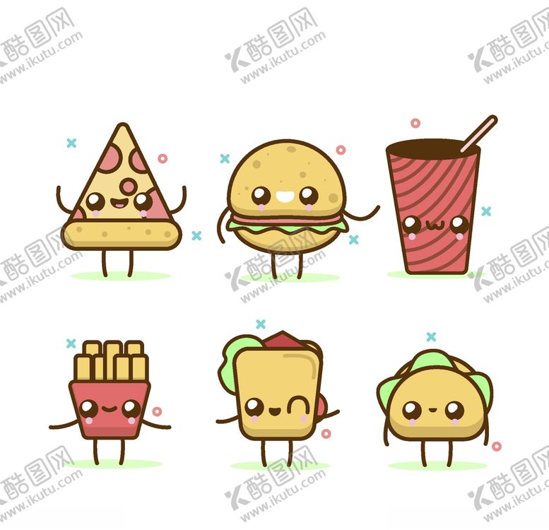 编号：64229010031850144614【酷图网】源文件下载-可爱食物