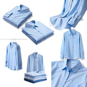多款蓝色衬衫展示