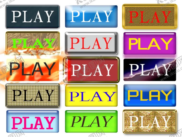 编号：63362804052236511681【酷图网】源文件下载-按钮开始游戏play图标键