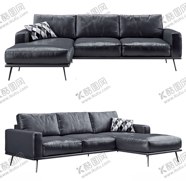编号：74962909140243504536【酷图网】源文件下载-后现代皮革沙发