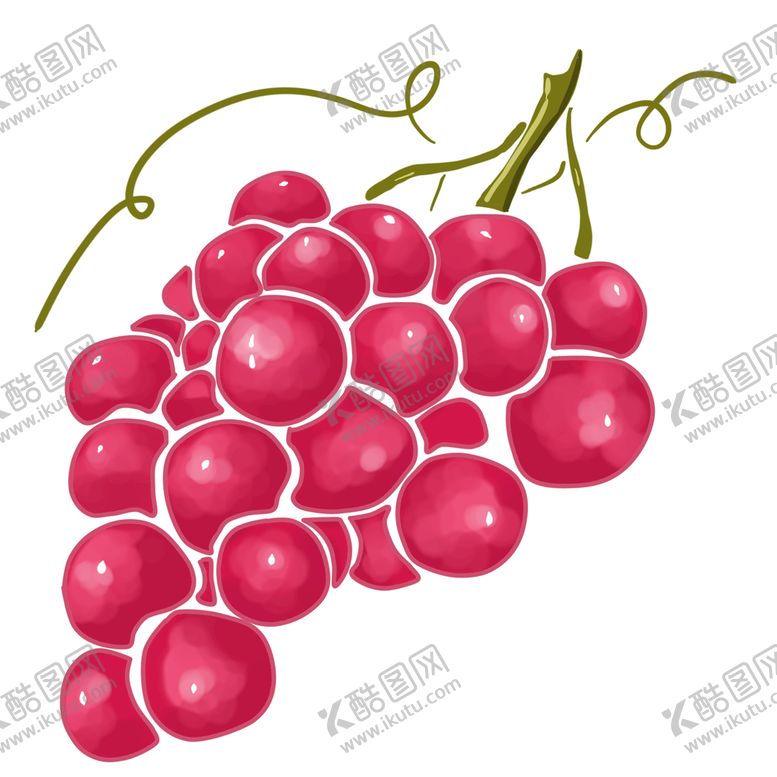 编号：95721309220833347601【酷图网】源文件下载-手绘葡萄