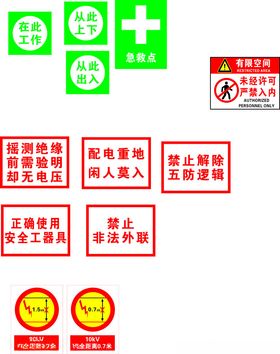 警示牌