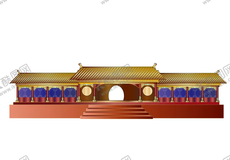 编号：62304604201821312800【酷图网】源文件下载-手绘古建筑