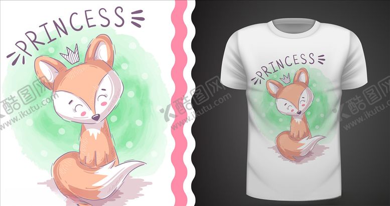 编号：59906610071642029288【酷图网】源文件下载-狐狸印花