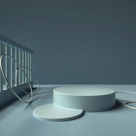 立体展台C4D电商海报台子质感背景热销产品示3设计