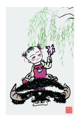 儿童水墨装饰画