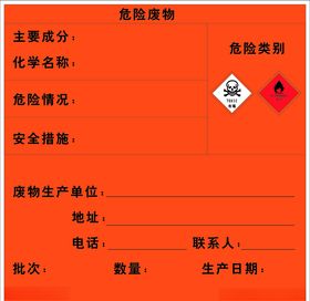 安全标识危险易燃小心有毒