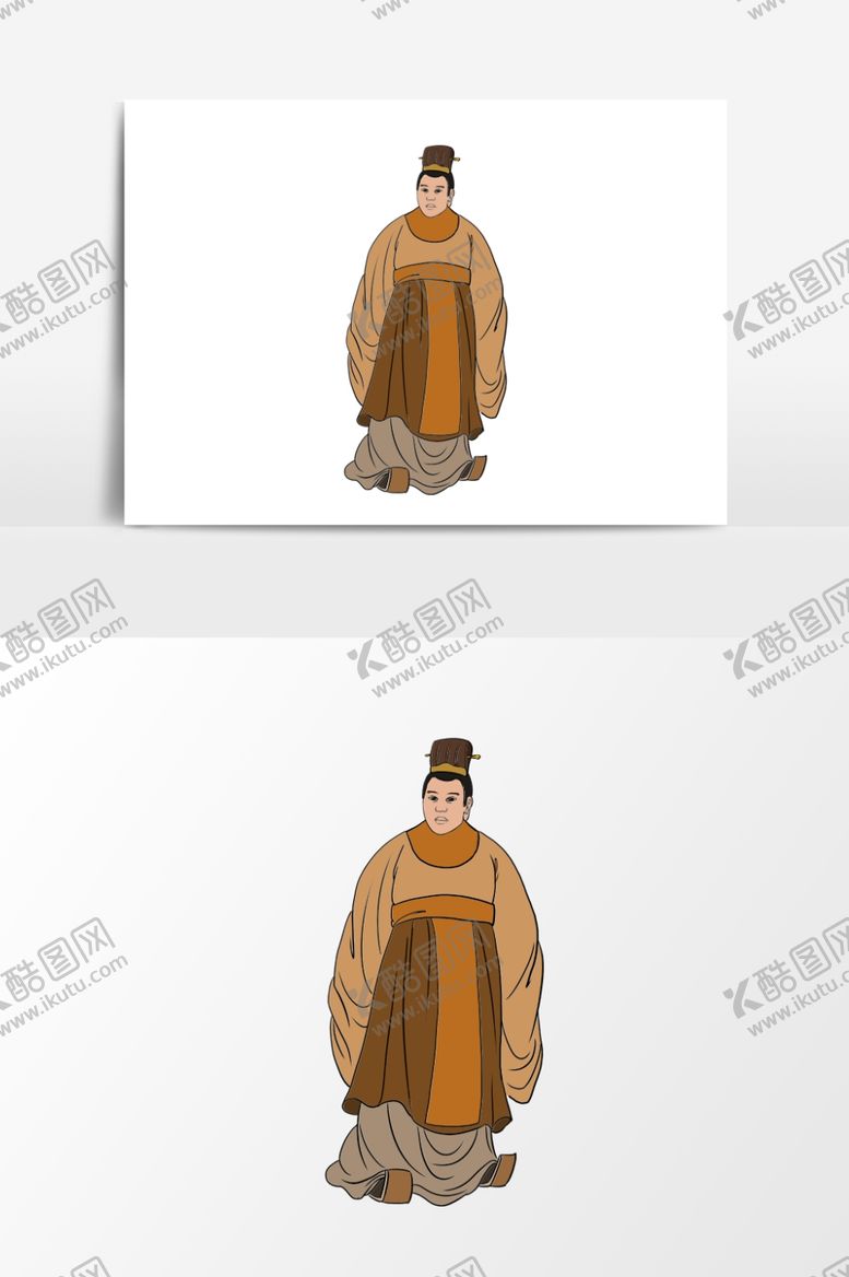 编号：46625110260737412268【酷图网】源文件下载-淡彩国画人物