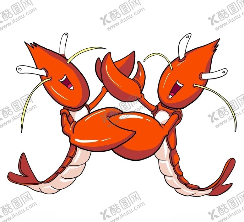 编号：76073510232300335775【酷图网】源文件下载-大钳子红色龙虾
