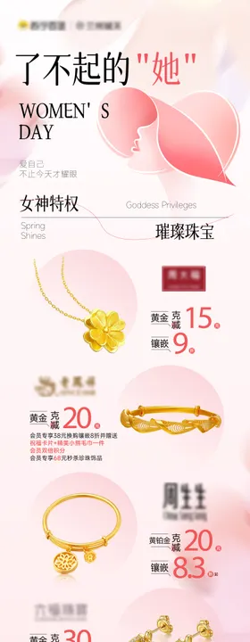 黄金珠宝长图海报