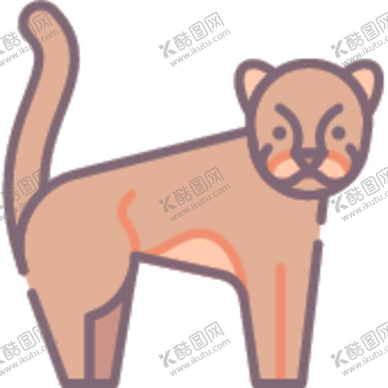 编号：48018206150942418647【酷图网】源文件下载-简笔动物矢量插画