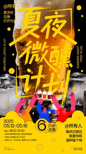 夏季啤酒活动海报