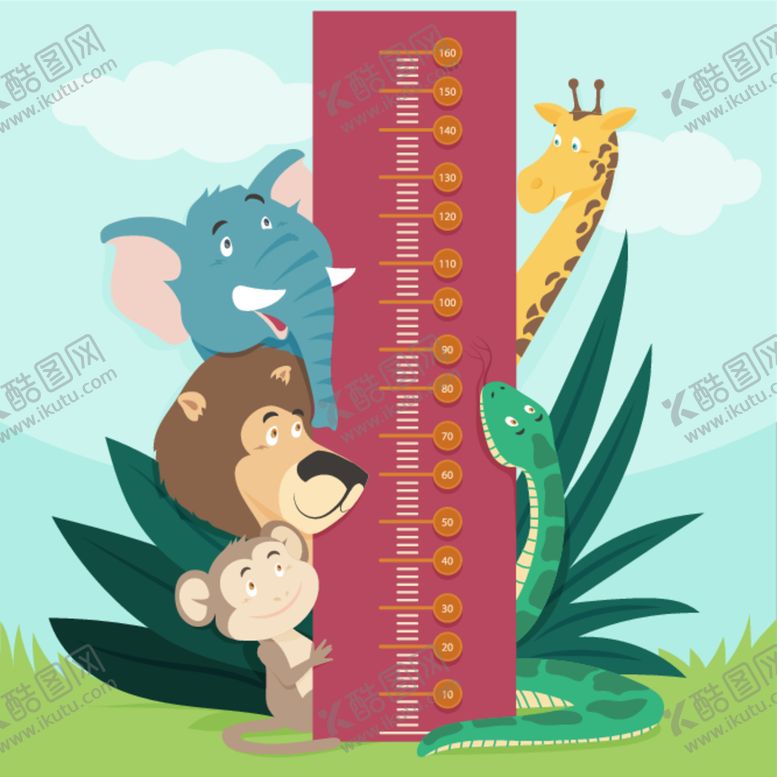 编号：90599412091547201997【酷图网】源文件下载-身高尺