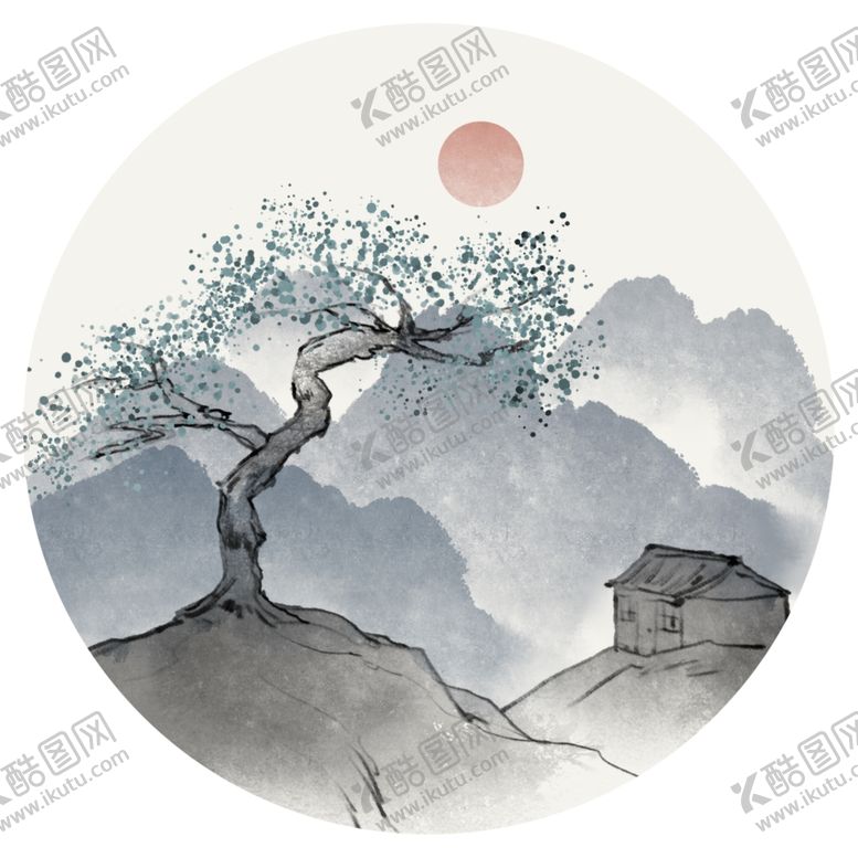 编号：11104607132340277956【酷图网】源文件下载-水墨山水
