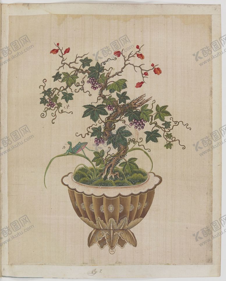 编号：48866703291156002632【酷图网】源文件下载-盆景花鸟