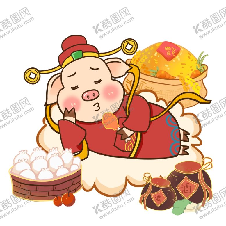 编号：80539709161328389477【酷图网】源文件下载-手绘猪卡通猪