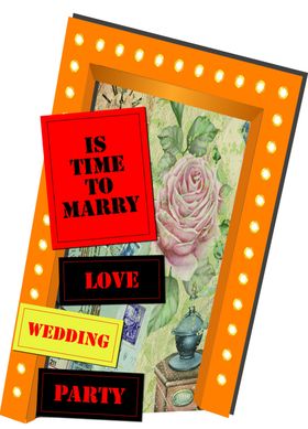 夜上海老式宴会灯箱造型