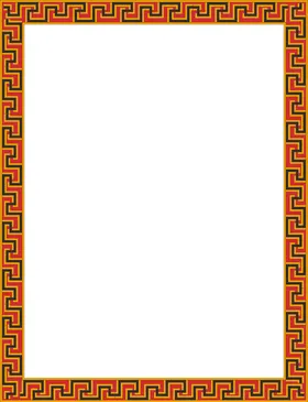 简约花纹边框