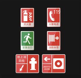 消防安全火宣传指示牌提示