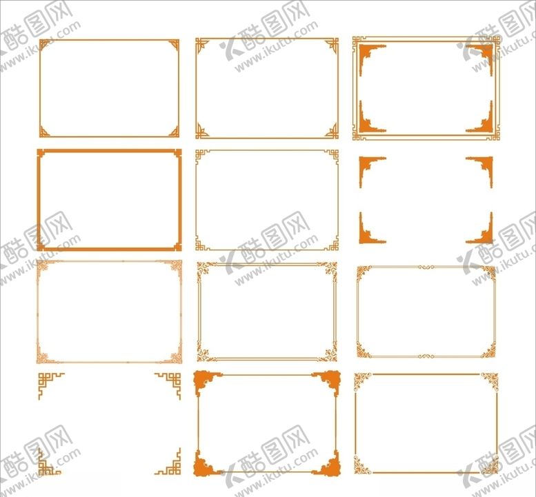 编号：64615709240921043724【酷图网】源文件下载-边框矢量图