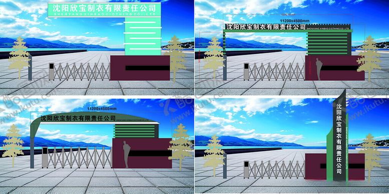 编号：67151811020252525807【酷图网】源文件下载-门楼导视效果图