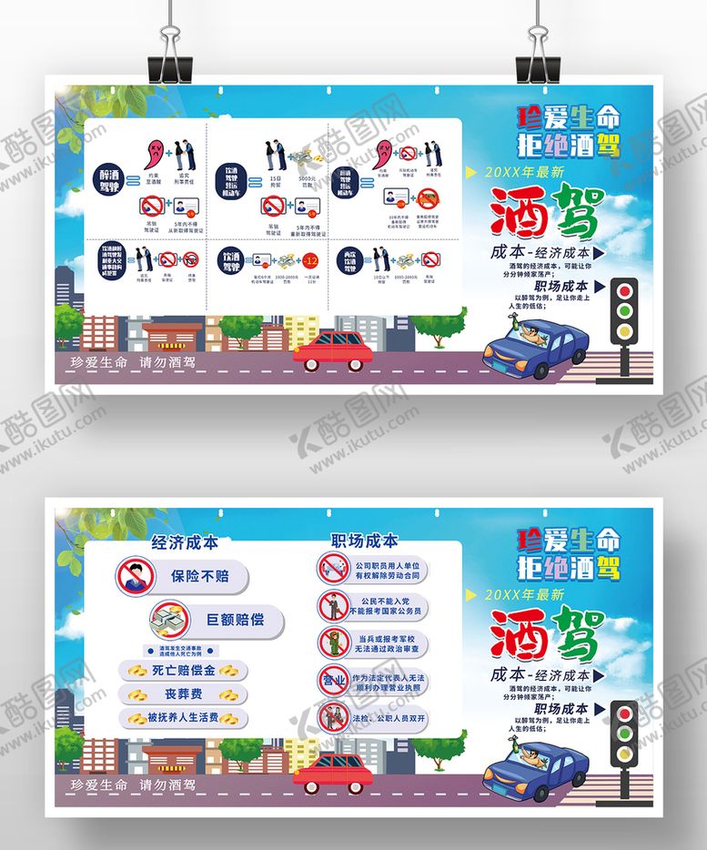 编号：39124009120017127903【酷图网】源文件下载-酒驾微海报交通安全展板