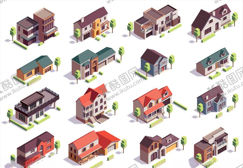 编号：17739510310948541518【酷图网】源文件下载-房屋插画