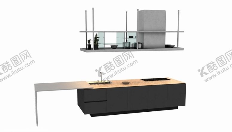 编号：99739409251634382490【酷图网】源文件下载-简约水吧台3d模型