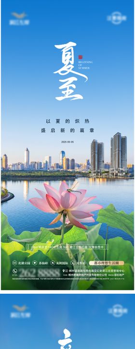 立夏夏至处暑节气海报