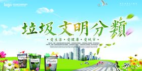 垃圾分类社区卫生展板创建卫生城市