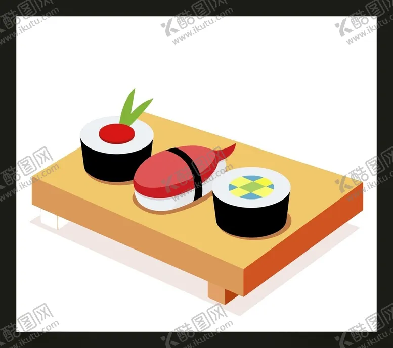 编号：41809502240306524985【酷图网】源文件下载-手绘寿司料理