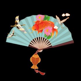 国潮风元素边框中材太阳
