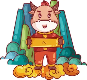 卡通牛形象