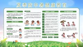 夏季防中暑健康教育宣传栏