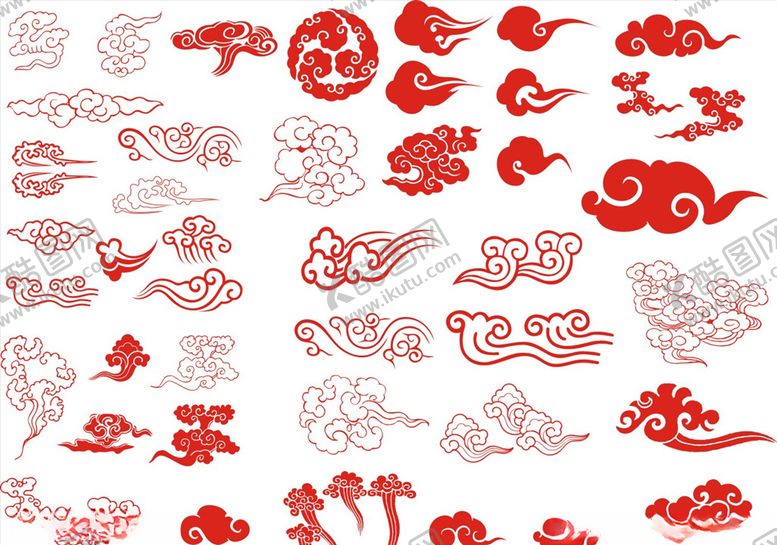 编号：57913009220754507901【酷图网】源文件下载-矢量祥云素材