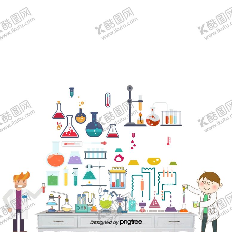 编号：56466310220022136503【酷图网】源文件下载-卡通化学人物图标