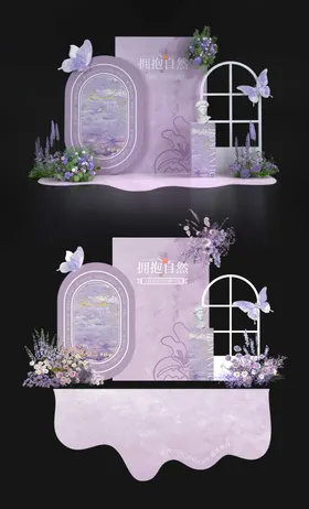 浪漫春日美陈堆头