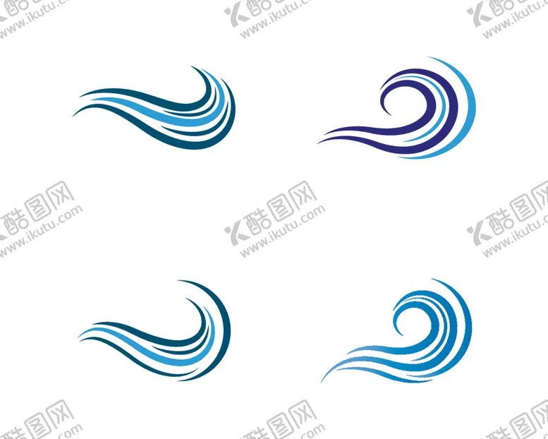 编号：21495007010758293829【酷图网】源文件下载-波纹浪花图标
