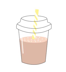 手绘奶茶