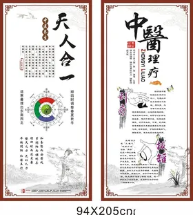 中医保健养生文化展板养生展板