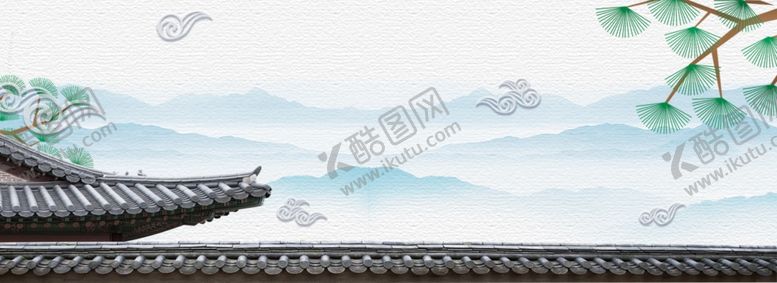 编号：73339110011326266498【酷图网】源文件下载-屋檐国风古风复古活动海报背景