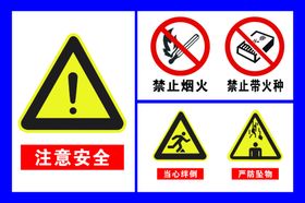 警示牌标识牌注意安全牌
