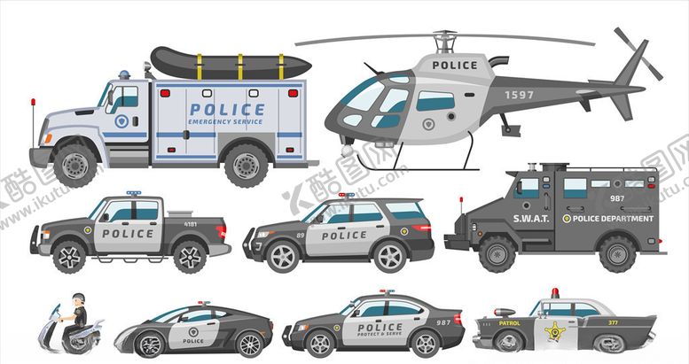 编号：48432710090426161923【酷图网】源文件下载-警车